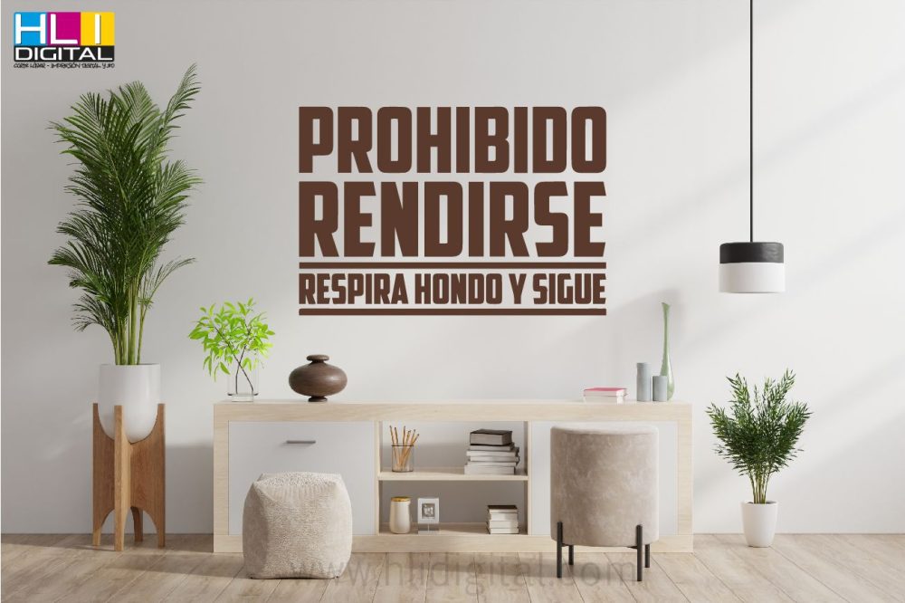 PROHIBIDO RENDIRSE, RESPIRA HONDO Y SIGUE