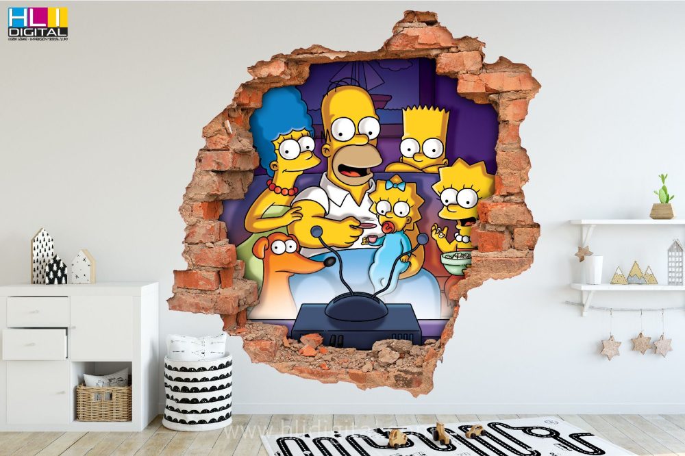 Pared rota 3D simpsons VP3D004 - Imagen 3