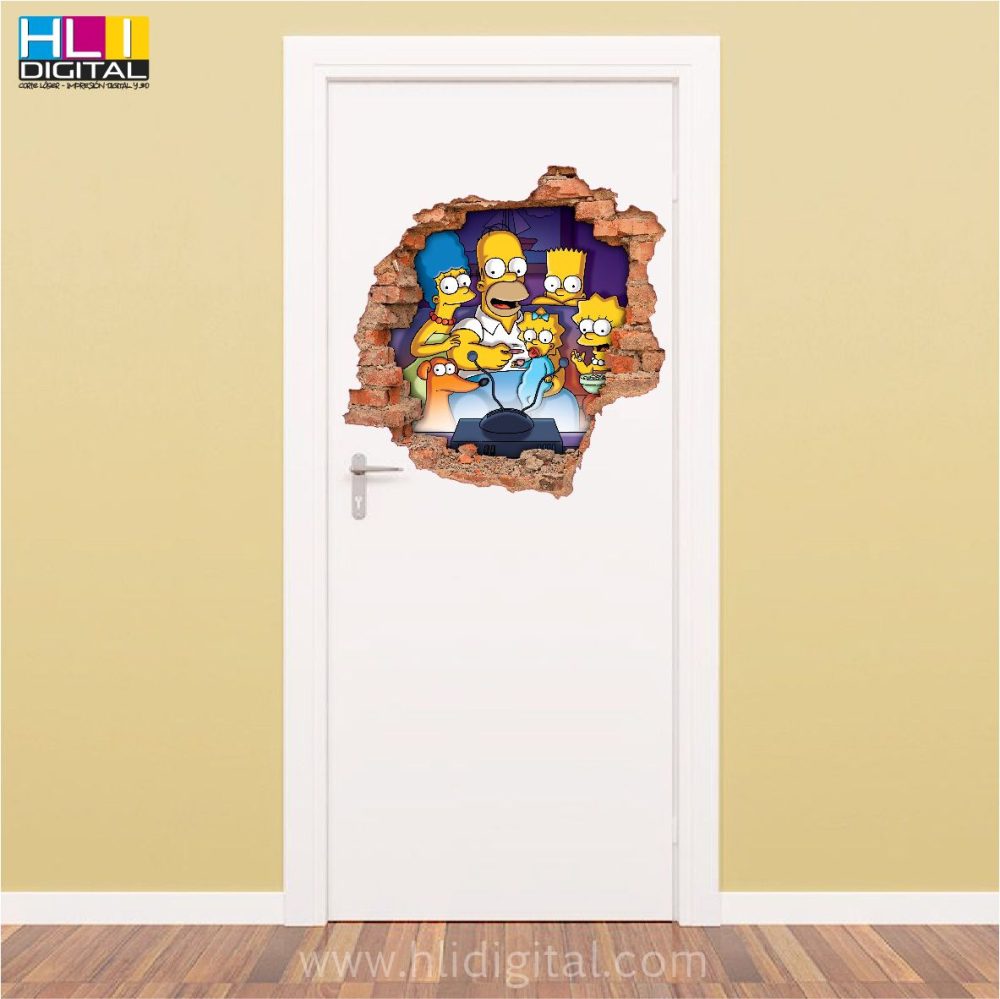 Pared rota 3D simpsons VP3D004 - Imagen 5