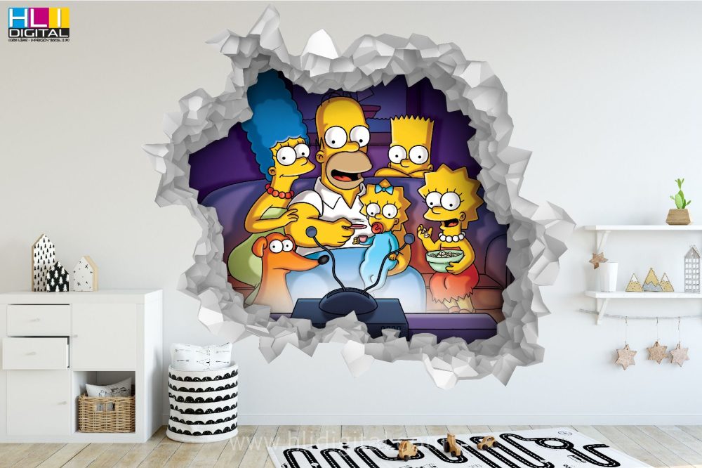 Pared rota 3D simpsons VP3D005 - Imagen 3