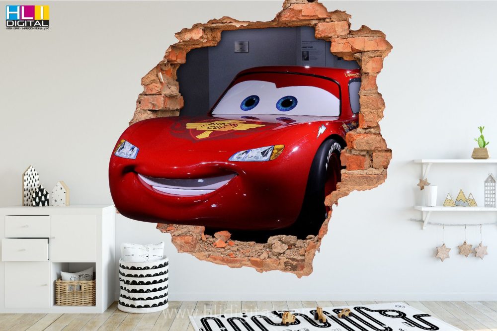 Pared rota 3D Cars VP3D006 - Imagen 3