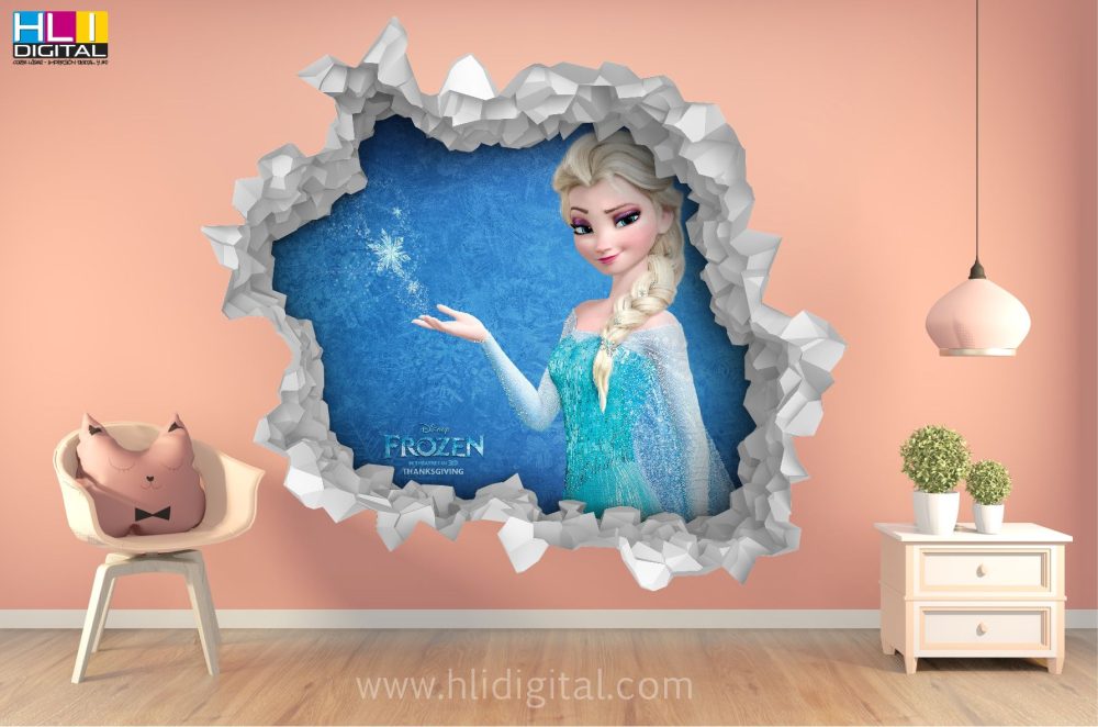 Pared rota 3D Frozen VP3D007