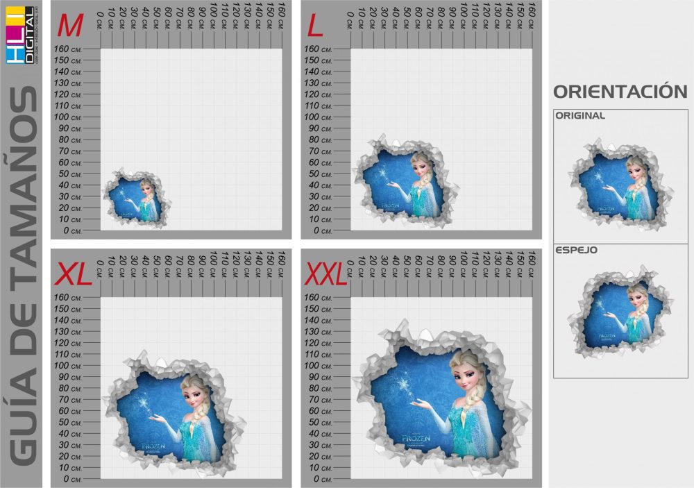 Pared rota 3D Frozen VP3D007 - Imagen 6