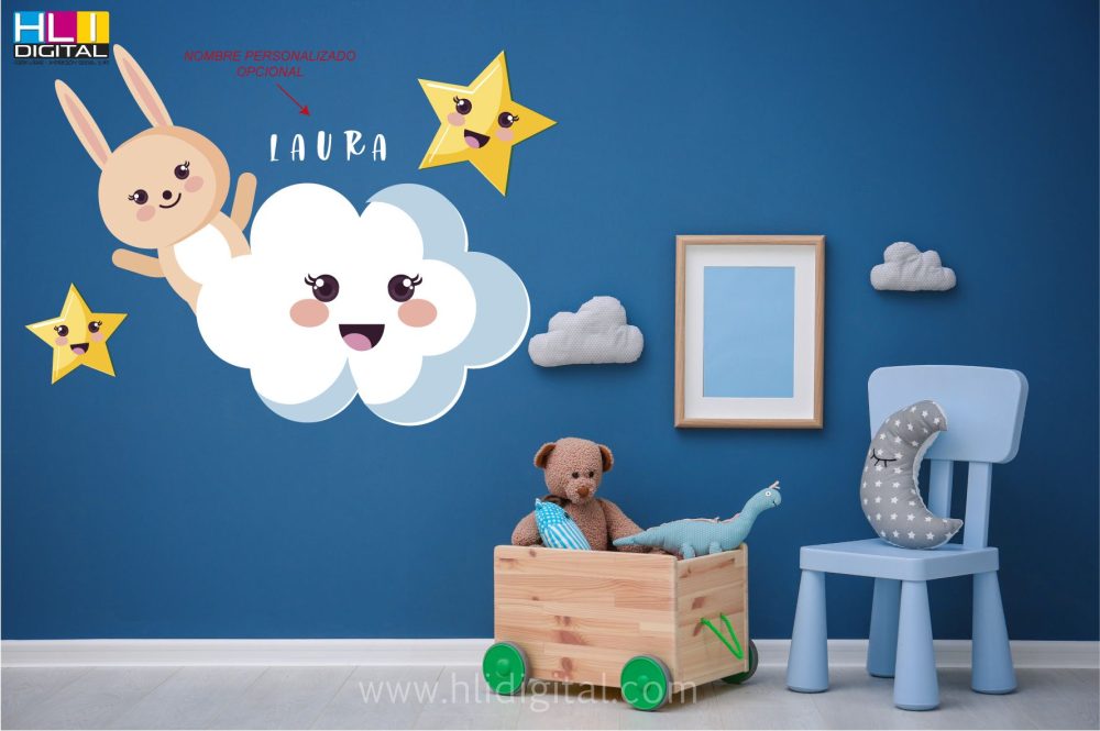 Infantil nubes y estrellas VDP012