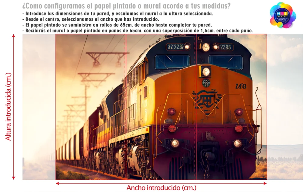 Mural antiguo tren de mercancias - Imagen 4