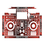 Kit Vinilos Controladora Pioneer XDJ-RX3 Personalizados rojo