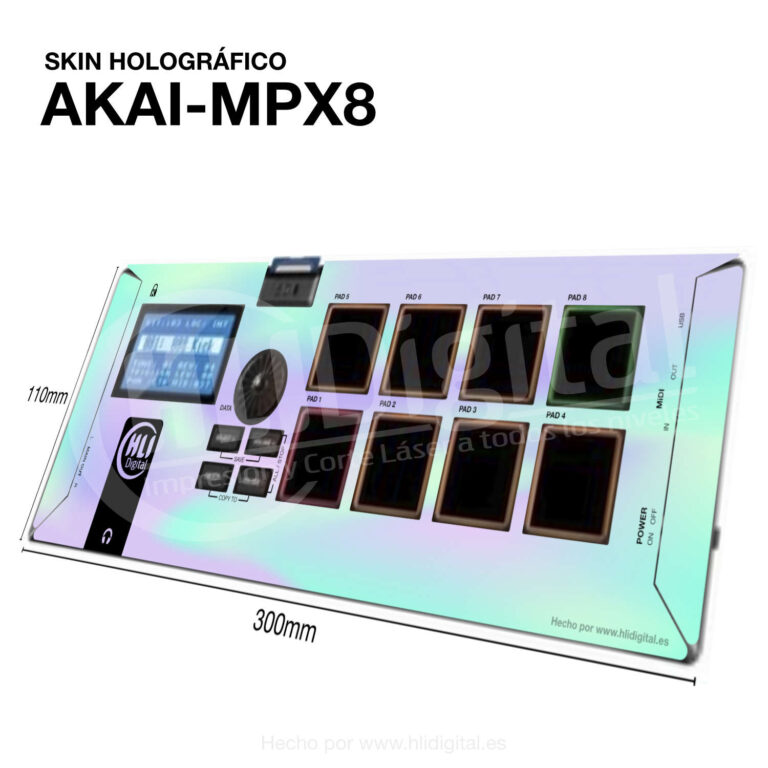 Skin holográfica para Akai MPX8