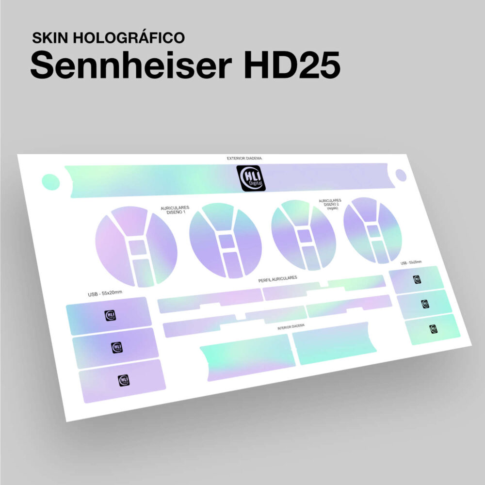 Skin holográfico para Sennheiser HD25