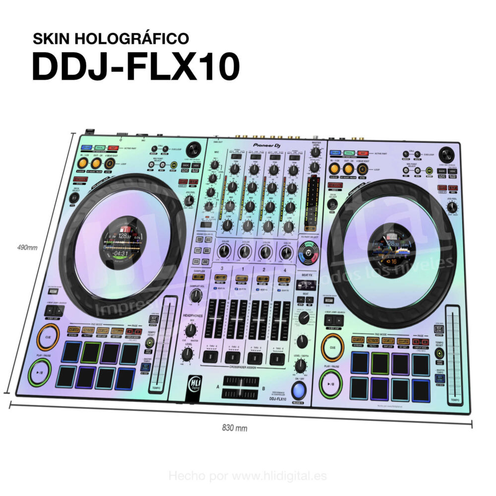 Skin holográfico para controladora DDJ-FLX10