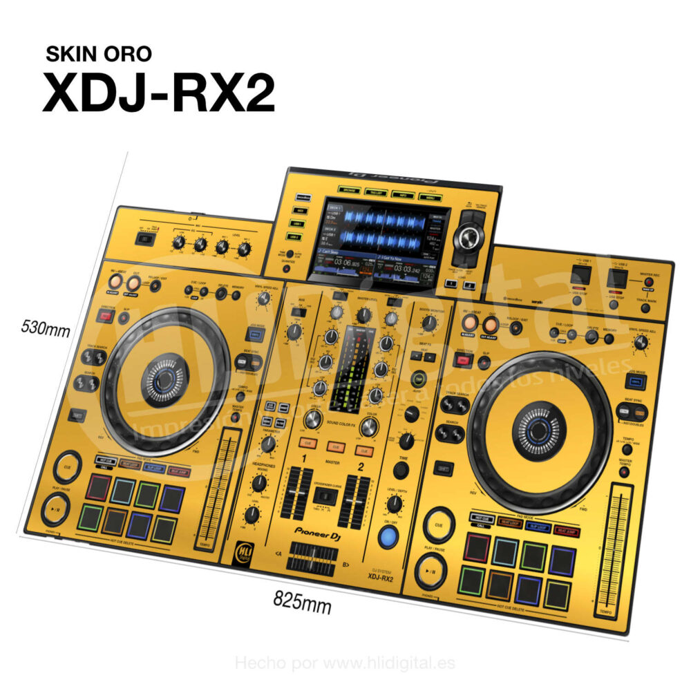 Skin oro para controladora XDJ-RX2