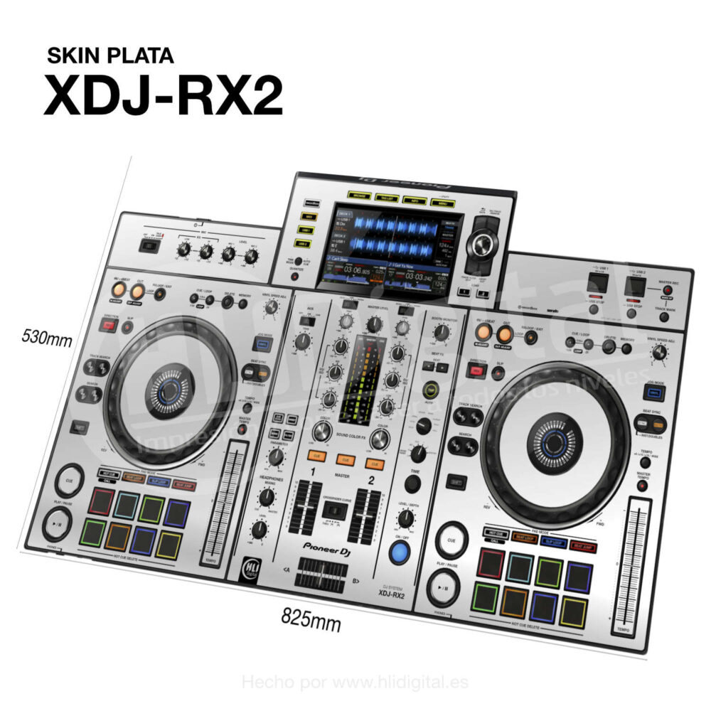 Skin plata para controladora XDJ-RX2