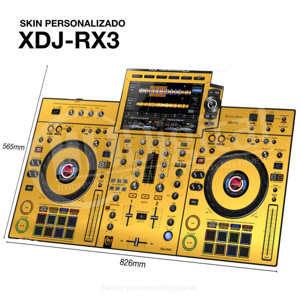 Skin oro para controladora XDJ-RX3